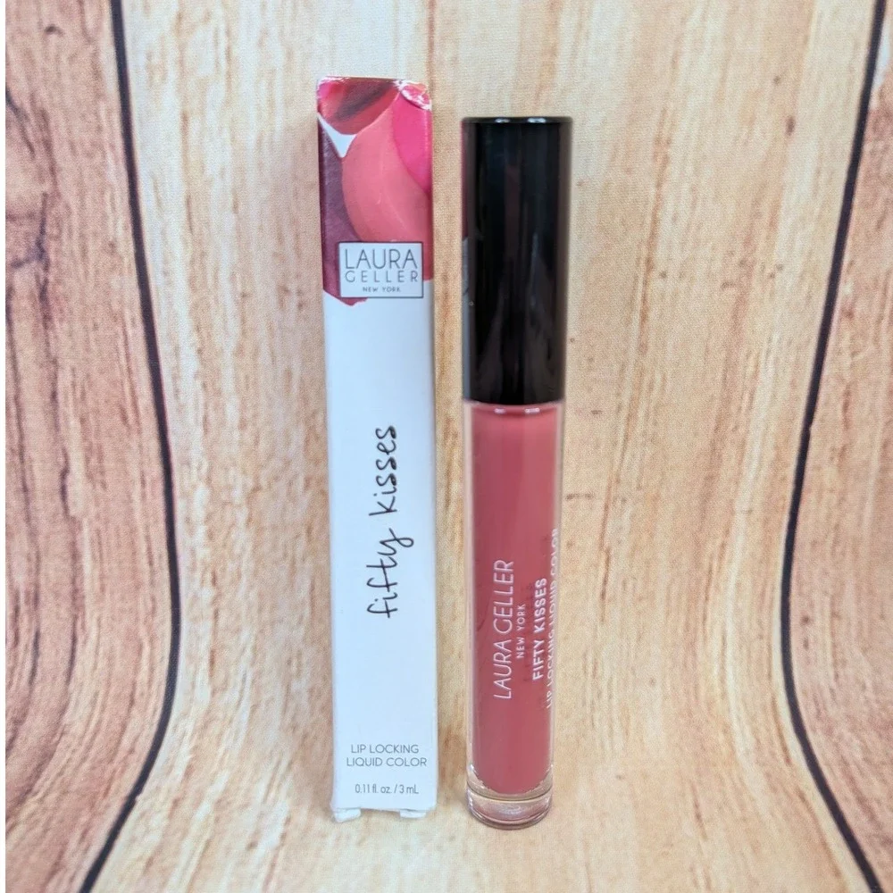 Laura Geller Fifty‎ Kisses Lip Locking Liquid Color Ravishing Rose 0.11 oz